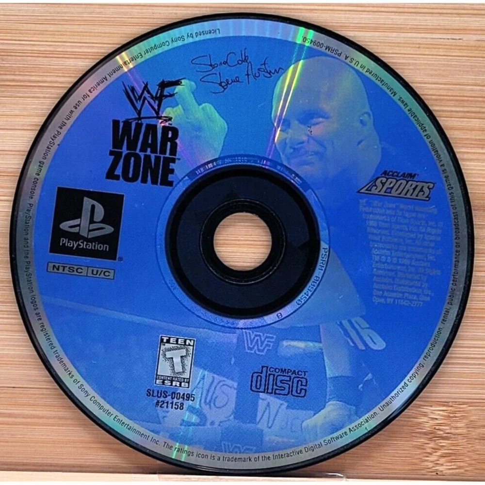 WWF WAR ZONE PS1 GAME  DISC ONLY PLAYSTATION‎ WWF WWE